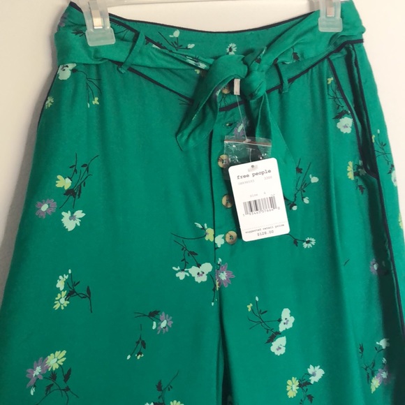 Free people -Bennie belted  Wide Leg Pants-Sz:4 - Picture 12 of 12